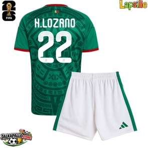 Meksiko Hirving Lozano #22 Kotipaita Lapsille MM-kisat 2026 Lyhythihainen (+ shortsit)